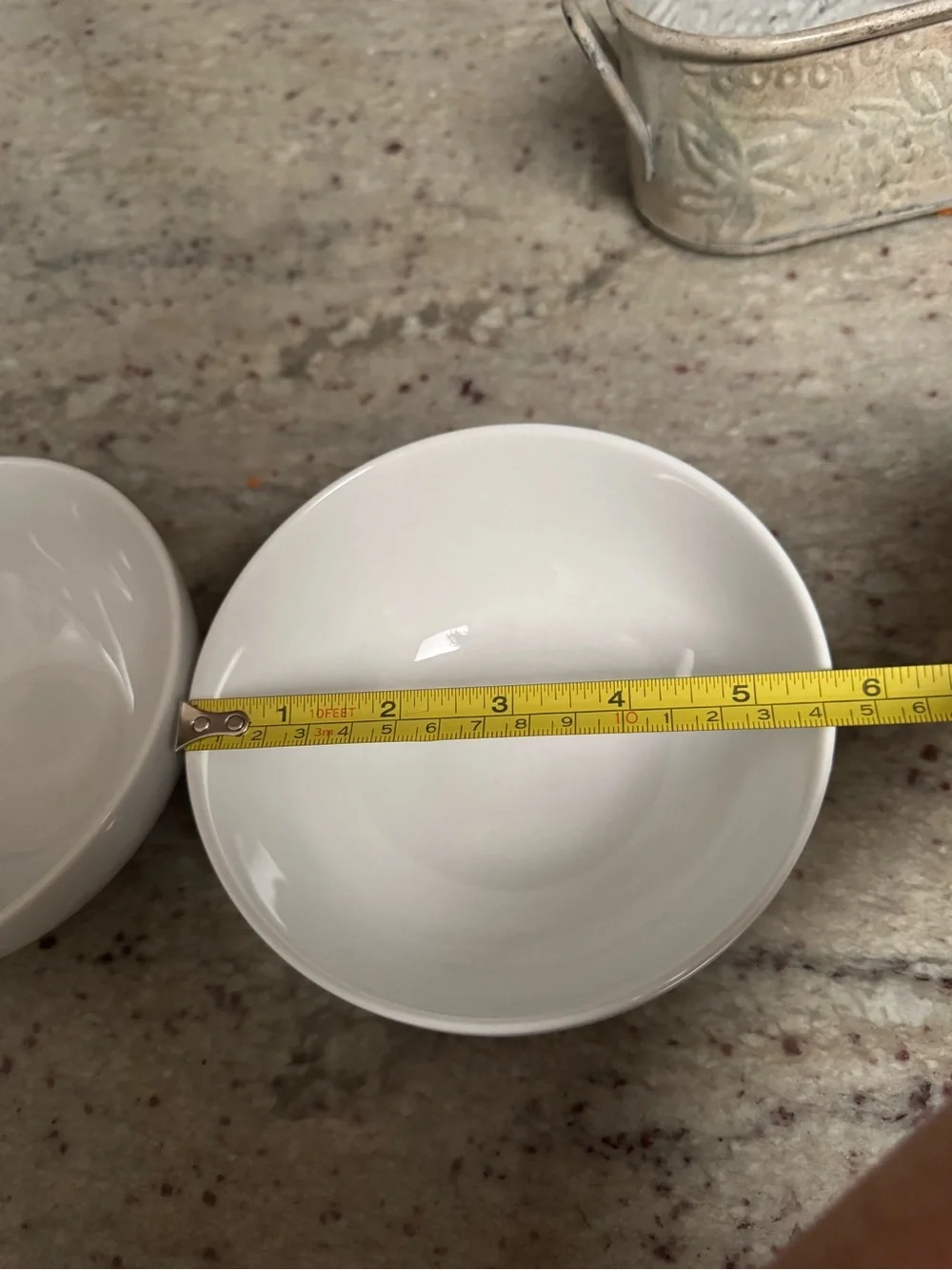 Crate&Barrel x Martin Hunt White Ceramic Salad Bowls - Set of 2